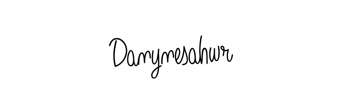 Make a beautiful signature design for name Danynesahwr. With this signature (Angelique-Rose-font-FFP) style, you can create a handwritten signature for free. Danynesahwr signature style 5 images and pictures png