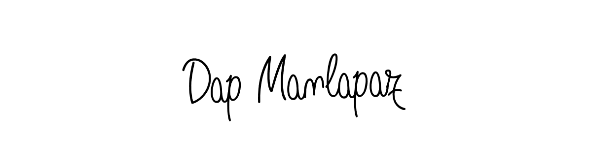You should practise on your own different ways (Angelique-Rose-font-FFP) to write your name (Dap Manlapaz) in signature. don't let someone else do it for you. Dap Manlapaz signature style 5 images and pictures png