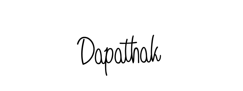 Dapathak stylish signature style. Best Handwritten Sign (Angelique-Rose-font-FFP) for my name. Handwritten Signature Collection Ideas for my name Dapathak. Dapathak signature style 5 images and pictures png