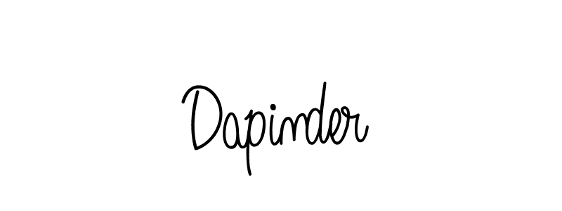 How to Draw Dapinder signature style? Angelique-Rose-font-FFP is a latest design signature styles for name Dapinder. Dapinder signature style 5 images and pictures png