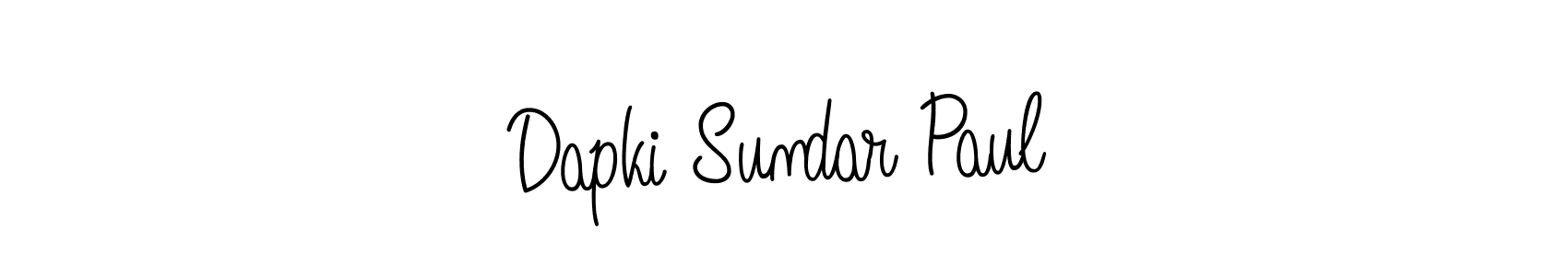 Design your own signature with our free online signature maker. With this signature software, you can create a handwritten (Angelique-Rose-font-FFP) signature for name Dapki Sundar Paul. Dapki Sundar Paul signature style 5 images and pictures png