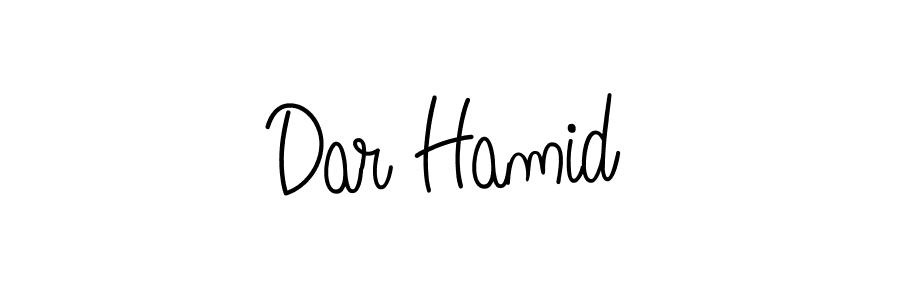 Make a beautiful signature design for name Dar Hamid. With this signature (Angelique-Rose-font-FFP) style, you can create a handwritten signature for free. Dar Hamid signature style 5 images and pictures png