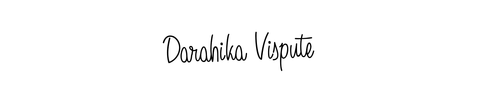 Also we have Darahika Vispute name is the best signature style. Create professional handwritten signature collection using Angelique-Rose-font-FFP autograph style. Darahika Vispute signature style 5 images and pictures png