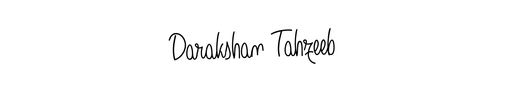 Darakshan Tahzeeb stylish signature style. Best Handwritten Sign (Angelique-Rose-font-FFP) for my name. Handwritten Signature Collection Ideas for my name Darakshan Tahzeeb. Darakshan Tahzeeb signature style 5 images and pictures png