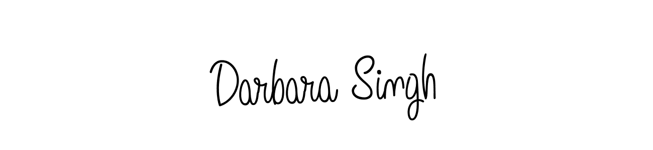 Darbara Singh stylish signature style. Best Handwritten Sign (Angelique-Rose-font-FFP) for my name. Handwritten Signature Collection Ideas for my name Darbara Singh. Darbara Singh signature style 5 images and pictures png