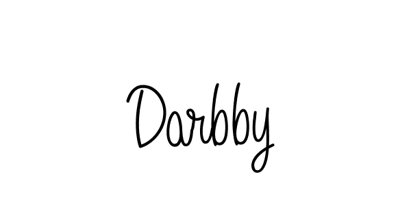 The best way (Angelique-Rose-font-FFP) to make a short signature is to pick only two or three words in your name. The name Darbby include a total of six letters. For converting this name. Darbby signature style 5 images and pictures png