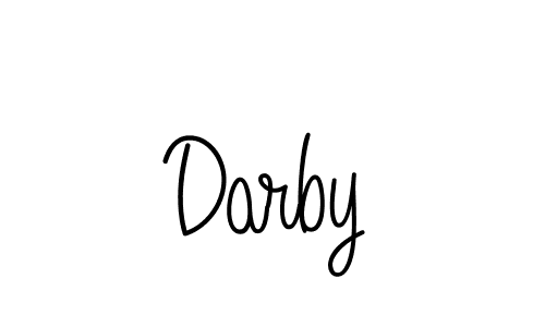 The best way (Angelique-Rose-font-FFP) to make a short signature is to pick only two or three words in your name. The name Darby include a total of six letters. For converting this name. Darby signature style 5 images and pictures png