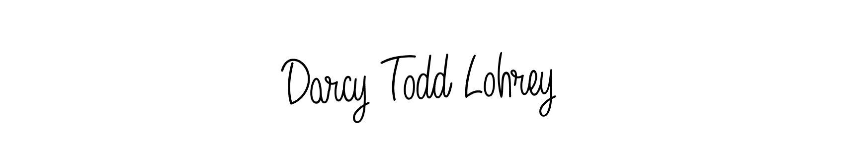 Create a beautiful signature design for name Darcy Todd Lohrey. With this signature (Angelique-Rose-font-FFP) fonts, you can make a handwritten signature for free. Darcy Todd Lohrey signature style 5 images and pictures png