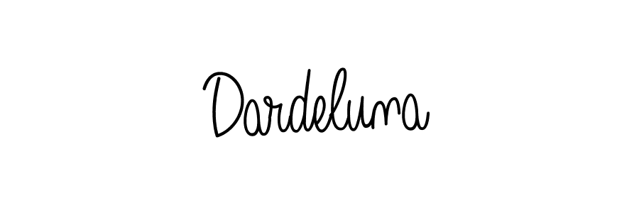 Use a signature maker to create a handwritten signature online. With this signature software, you can design (Angelique-Rose-font-FFP) your own signature for name Dardeluna. Dardeluna signature style 5 images and pictures png