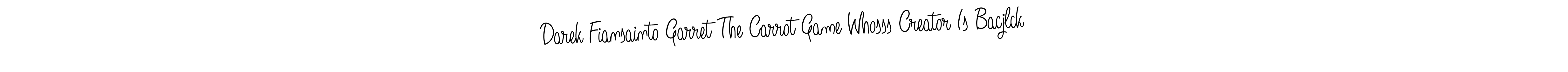 Create a beautiful signature design for name Darek Fiansainto Garret The Carrot Game Whosss Creator Is Bacjlck. With this signature (Angelique-Rose-font-FFP) fonts, you can make a handwritten signature for free. Darek Fiansainto Garret The Carrot Game Whosss Creator Is Bacjlck signature style 5 images and pictures png