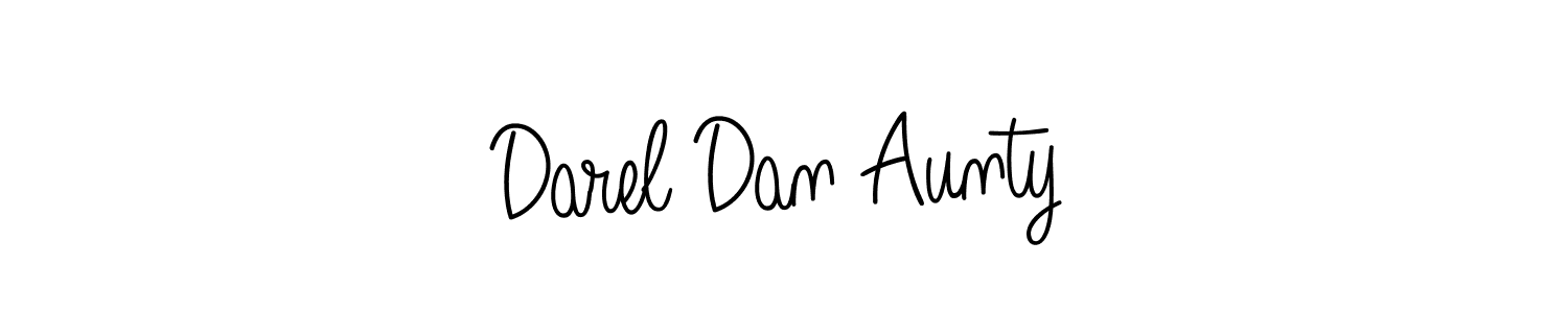 How to make Darel Dan Aunty signature? Angelique-Rose-font-FFP is a professional autograph style. Create handwritten signature for Darel Dan Aunty name. Darel Dan Aunty signature style 5 images and pictures png