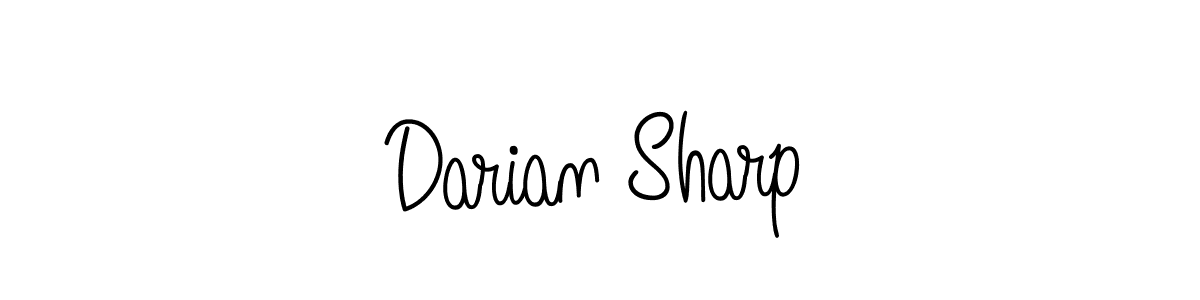 Use a signature maker to create a handwritten signature online. With this signature software, you can design (Angelique-Rose-font-FFP) your own signature for name Darian Sharp. Darian Sharp signature style 5 images and pictures png