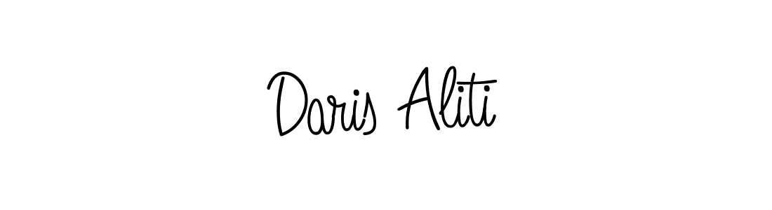 Design your own signature with our free online signature maker. With this signature software, you can create a handwritten (Angelique-Rose-font-FFP) signature for name Daris Aliti. Daris Aliti signature style 5 images and pictures png