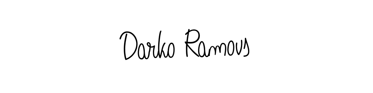 Make a beautiful signature design for name Darko Ramovs. With this signature (Angelique-Rose-font-FFP) style, you can create a handwritten signature for free. Darko Ramovs signature style 5 images and pictures png