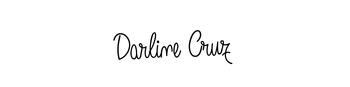 The best way (Angelique-Rose-font-FFP) to make a short signature is to pick only two or three words in your name. The name Darline Cruz include a total of six letters. For converting this name. Darline Cruz signature style 5 images and pictures png