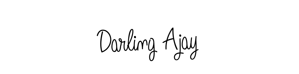 How to make Darling Ajay name signature. Use Angelique-Rose-font-FFP style for creating short signs online. This is the latest handwritten sign. Darling Ajay signature style 5 images and pictures png