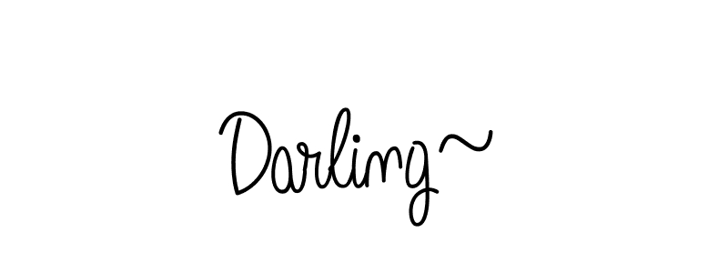 How to make Darling~ name signature. Use Angelique-Rose-font-FFP style for creating short signs online. This is the latest handwritten sign. Darling~ signature style 5 images and pictures png