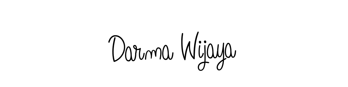 Also we have Darma Wijaya name is the best signature style. Create professional handwritten signature collection using Angelique-Rose-font-FFP autograph style. Darma Wijaya signature style 5 images and pictures png