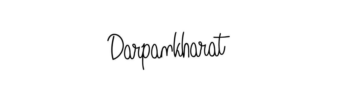 You should practise on your own different ways (Angelique-Rose-font-FFP) to write your name (Darpankharat) in signature. don't let someone else do it for you. Darpankharat signature style 5 images and pictures png