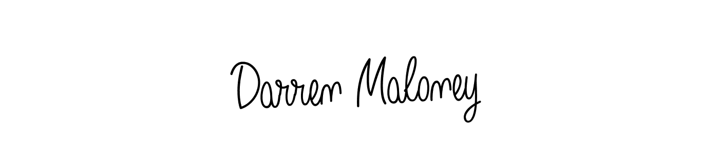 How to make Darren Maloney name signature. Use Angelique-Rose-font-FFP style for creating short signs online. This is the latest handwritten sign. Darren Maloney signature style 5 images and pictures png