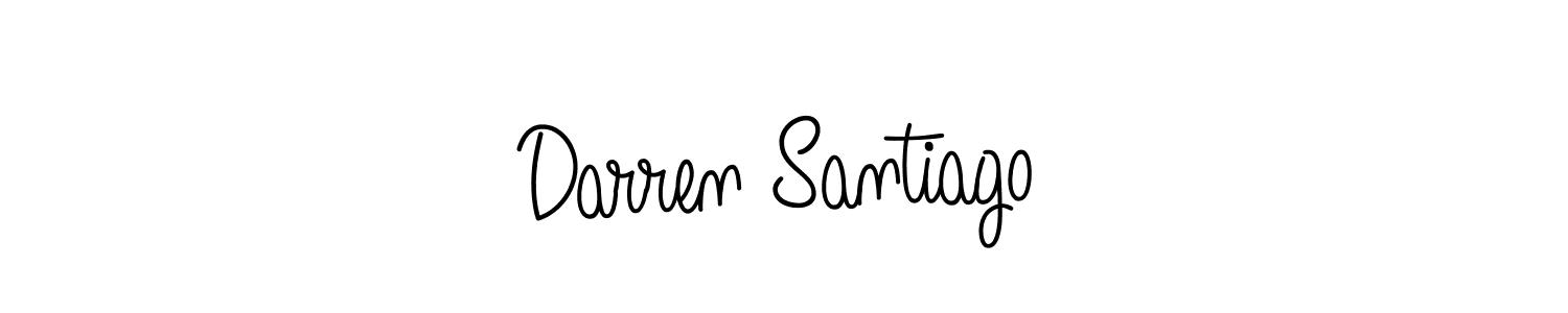 Make a beautiful signature design for name Darren Santiago. Use this online signature maker to create a handwritten signature for free. Darren Santiago signature style 5 images and pictures png