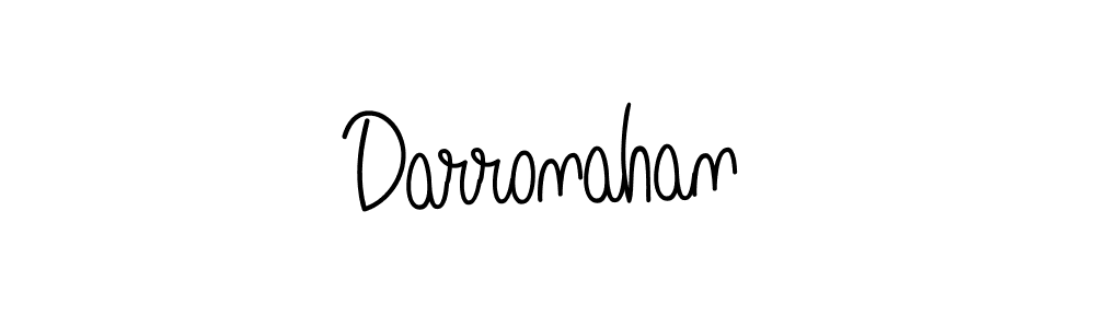 Make a beautiful signature design for name Darronahan. With this signature (Angelique-Rose-font-FFP) style, you can create a handwritten signature for free. Darronahan signature style 5 images and pictures png