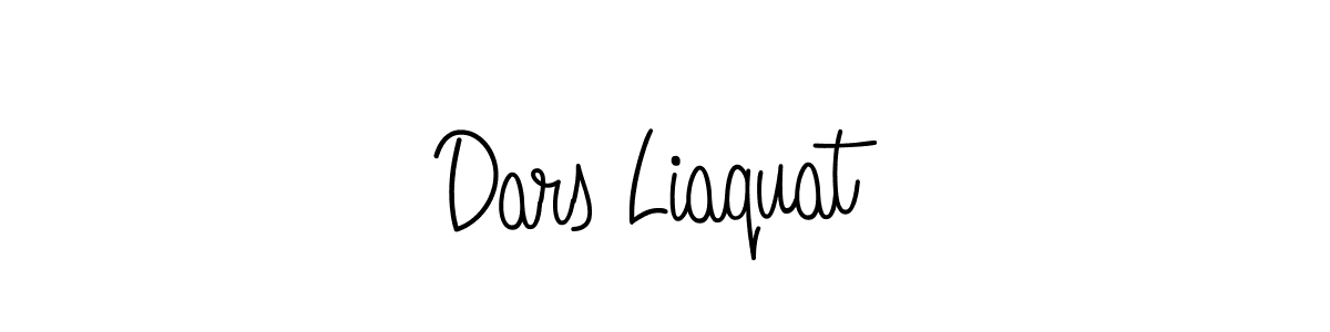 Use a signature maker to create a handwritten signature online. With this signature software, you can design (Angelique-Rose-font-FFP) your own signature for name Dars Liaquat. Dars Liaquat signature style 5 images and pictures png