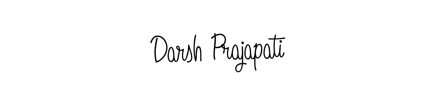 Make a beautiful signature design for name Darsh Prajapati. With this signature (Angelique-Rose-font-FFP) style, you can create a handwritten signature for free. Darsh Prajapati signature style 5 images and pictures png