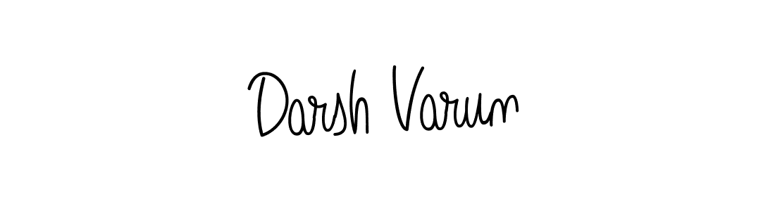 The best way (Angelique-Rose-font-FFP) to make a short signature is to pick only two or three words in your name. The name Darsh Varun include a total of six letters. For converting this name. Darsh Varun signature style 5 images and pictures png