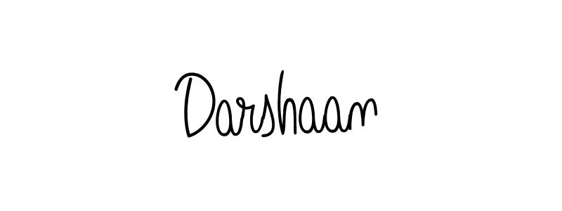 Make a beautiful signature design for name Darshaan. With this signature (Angelique-Rose-font-FFP) style, you can create a handwritten signature for free. Darshaan signature style 5 images and pictures png