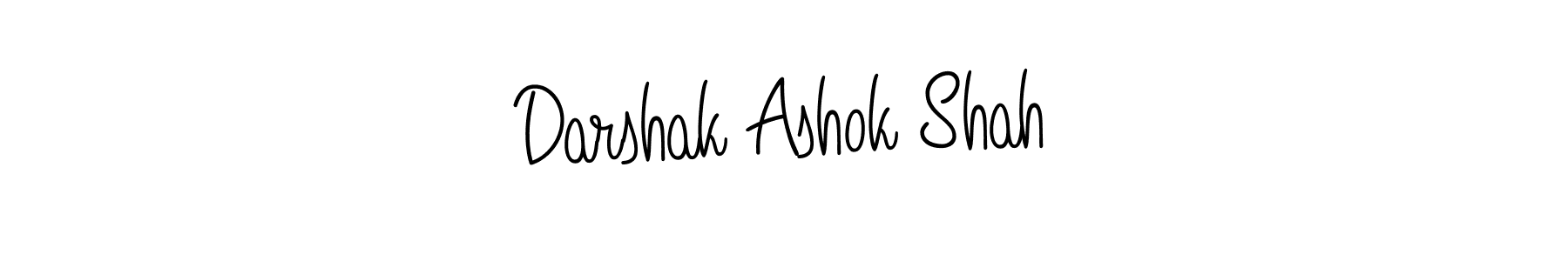 Make a beautiful signature design for name Darshak Ashok Shah. With this signature (Angelique-Rose-font-FFP) style, you can create a handwritten signature for free. Darshak Ashok Shah signature style 5 images and pictures png