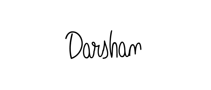Design your own signature with our free online signature maker. With this signature software, you can create a handwritten (Angelique-Rose-font-FFP) signature for name Darshan. Darshan signature style 5 images and pictures png