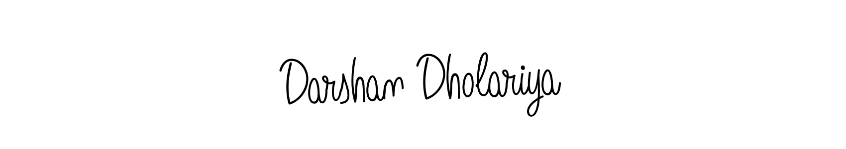Make a beautiful signature design for name Darshan Dholariya. With this signature (Angelique-Rose-font-FFP) style, you can create a handwritten signature for free. Darshan Dholariya signature style 5 images and pictures png