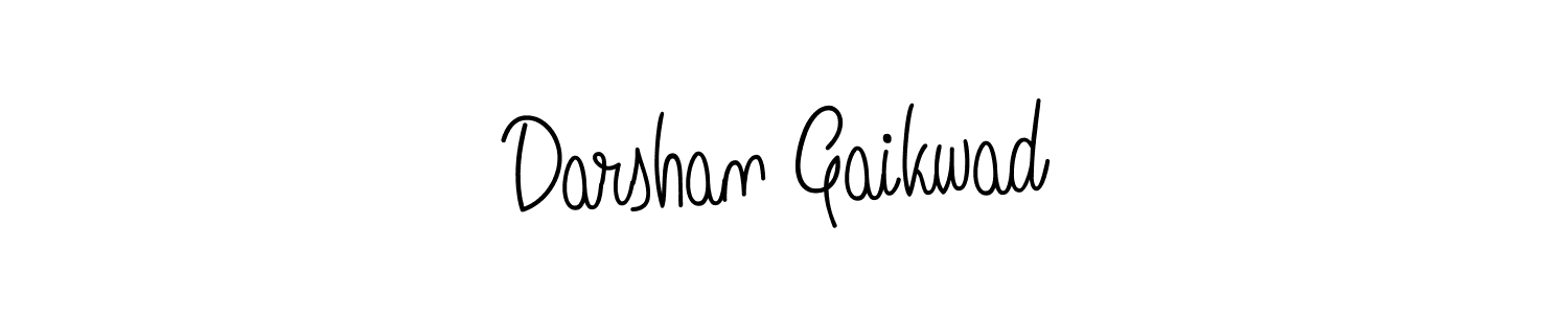 Create a beautiful signature design for name Darshan Gaikwad. With this signature (Angelique-Rose-font-FFP) fonts, you can make a handwritten signature for free. Darshan Gaikwad signature style 5 images and pictures png