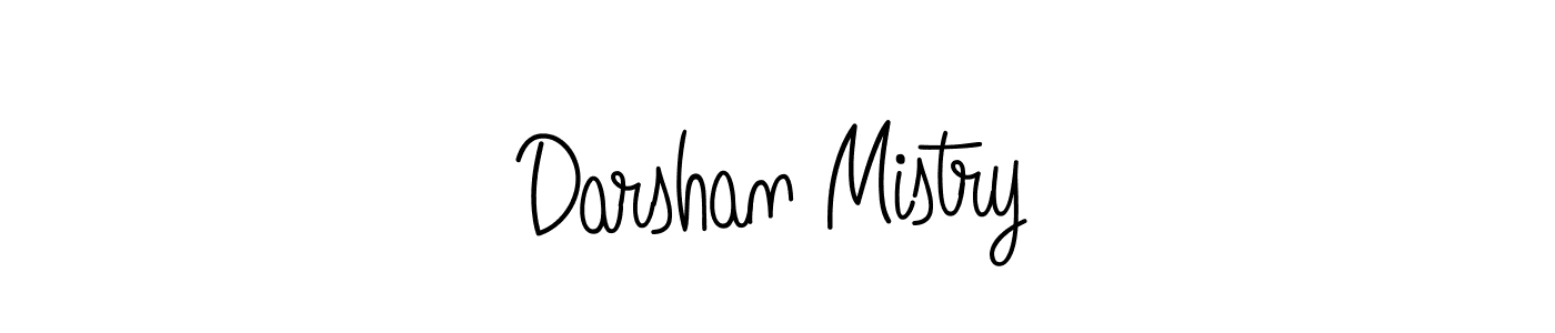 The best way (Angelique-Rose-font-FFP) to make a short signature is to pick only two or three words in your name. The name Darshan Mistry include a total of six letters. For converting this name. Darshan Mistry signature style 5 images and pictures png