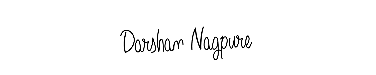 Make a beautiful signature design for name Darshan Nagpure. With this signature (Angelique-Rose-font-FFP) style, you can create a handwritten signature for free. Darshan Nagpure signature style 5 images and pictures png