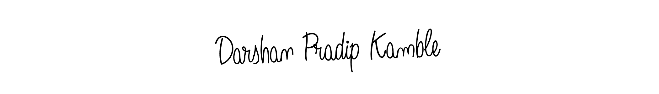 Design your own signature with our free online signature maker. With this signature software, you can create a handwritten (Angelique-Rose-font-FFP) signature for name Darshan Pradip Kamble. Darshan Pradip Kamble signature style 5 images and pictures png