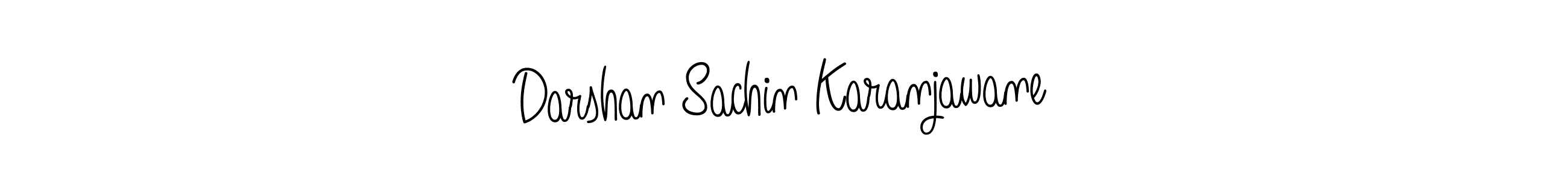 Make a beautiful signature design for name Darshan Sachin Karanjawane. With this signature (Angelique-Rose-font-FFP) style, you can create a handwritten signature for free. Darshan Sachin Karanjawane signature style 5 images and pictures png