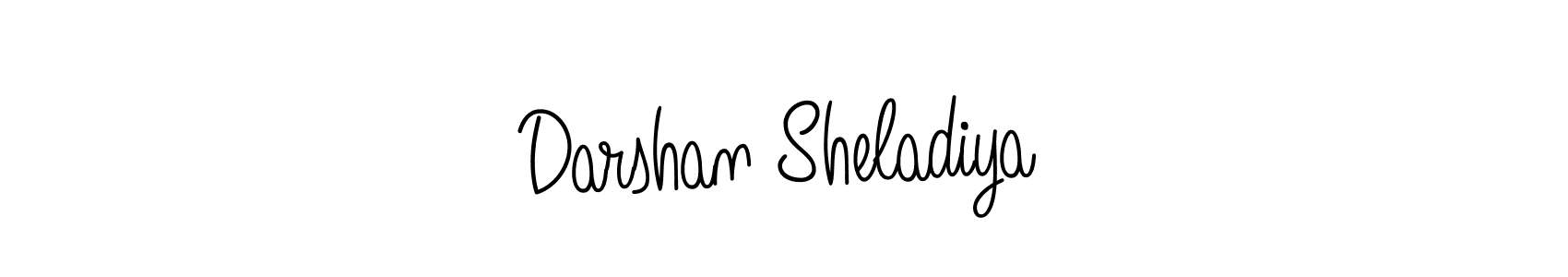 How to make Darshan Sheladiya name signature. Use Angelique-Rose-font-FFP style for creating short signs online. This is the latest handwritten sign. Darshan Sheladiya signature style 5 images and pictures png