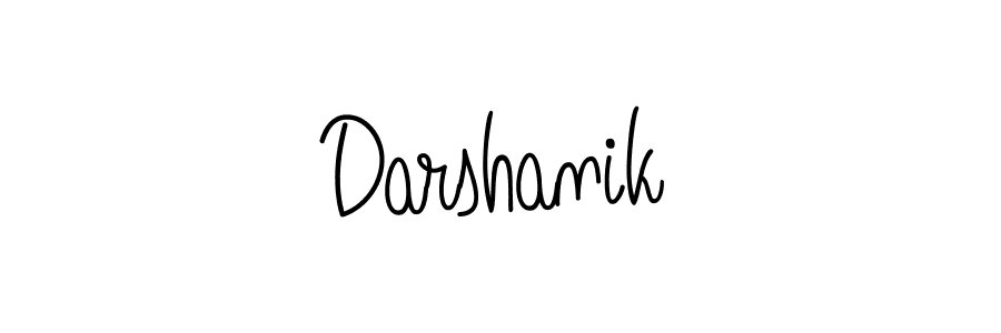 Darshanik stylish signature style. Best Handwritten Sign (Angelique-Rose-font-FFP) for my name. Handwritten Signature Collection Ideas for my name Darshanik. Darshanik signature style 5 images and pictures png