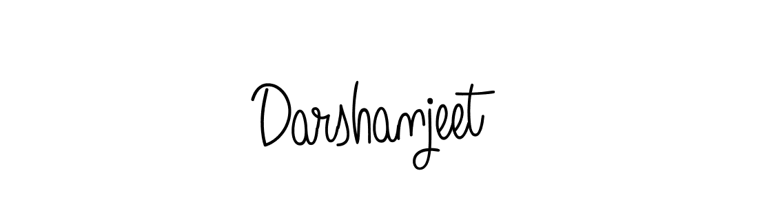Design your own signature with our free online signature maker. With this signature software, you can create a handwritten (Angelique-Rose-font-FFP) signature for name Darshanjeet. Darshanjeet signature style 5 images and pictures png
