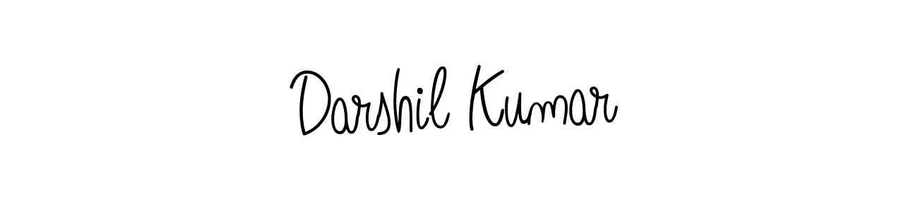 Also we have Darshil Kumar name is the best signature style. Create professional handwritten signature collection using Angelique-Rose-font-FFP autograph style. Darshil Kumar signature style 5 images and pictures png