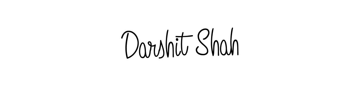 Make a beautiful signature design for name Darshit Shah. With this signature (Angelique-Rose-font-FFP) style, you can create a handwritten signature for free. Darshit Shah signature style 5 images and pictures png