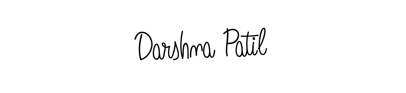 Make a beautiful signature design for name Darshna Patil. With this signature (Angelique-Rose-font-FFP) style, you can create a handwritten signature for free. Darshna Patil signature style 5 images and pictures png