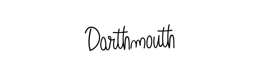 How to make Darthmouth name signature. Use Angelique-Rose-font-FFP style for creating short signs online. This is the latest handwritten sign. Darthmouth signature style 5 images and pictures png