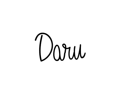 Make a beautiful signature design for name Daru. With this signature (Angelique-Rose-font-FFP) style, you can create a handwritten signature for free. Daru signature style 5 images and pictures png