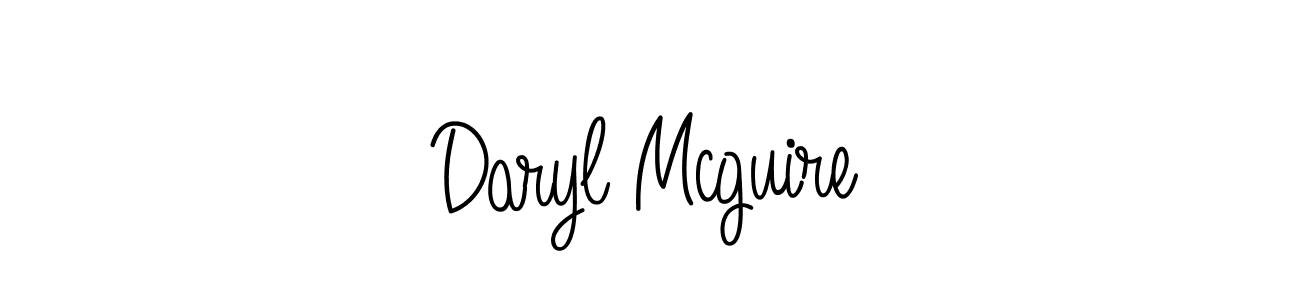 You should practise on your own different ways (Angelique-Rose-font-FFP) to write your name (Daryl Mcguire) in signature. don't let someone else do it for you. Daryl Mcguire signature style 5 images and pictures png
