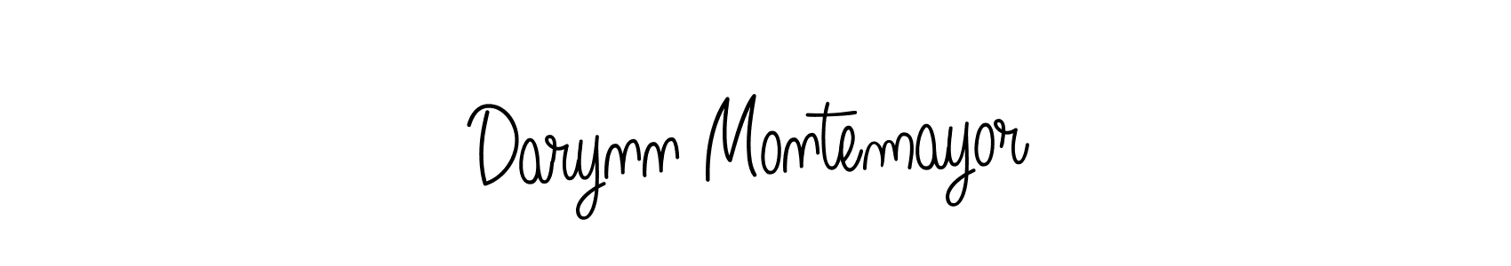 Darynn Montemayor stylish signature style. Best Handwritten Sign (Angelique-Rose-font-FFP) for my name. Handwritten Signature Collection Ideas for my name Darynn Montemayor. Darynn Montemayor signature style 5 images and pictures png