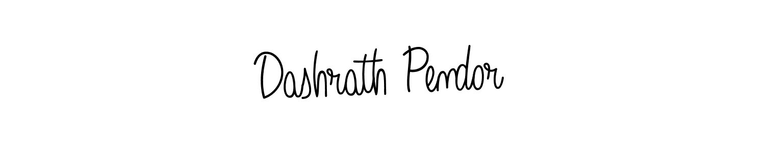 Design your own signature with our free online signature maker. With this signature software, you can create a handwritten (Angelique-Rose-font-FFP) signature for name Dashrath Pendor. Dashrath Pendor signature style 5 images and pictures png