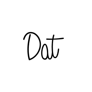 if you are searching for the best signature style for your name Dat. so please give up your signature search. here we have designed multiple signature styles  using Angelique-Rose-font-FFP. Dat signature style 5 images and pictures png